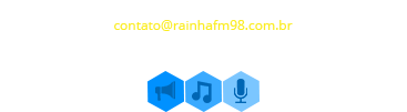 Informações de contato - Rádio Rainha FM 98.3 Benedito Novo/SC